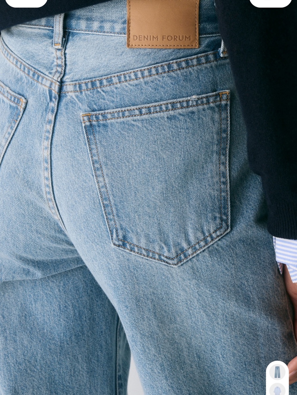 Denim Forum Farrah High-Rise Wide Leg Jeans - Picture 5 of 12